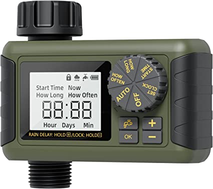 Timer Irrigazione Automatica per Giardini Esterni: Centralina Irrigazione Diivoo